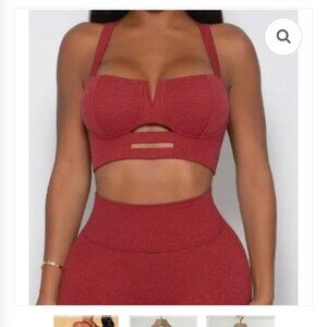 Bombshell sportswear buxom bra red small